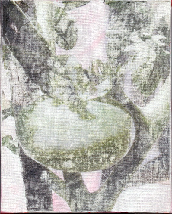 OPERA SU TELA riporto a caldo un pomodoro verde