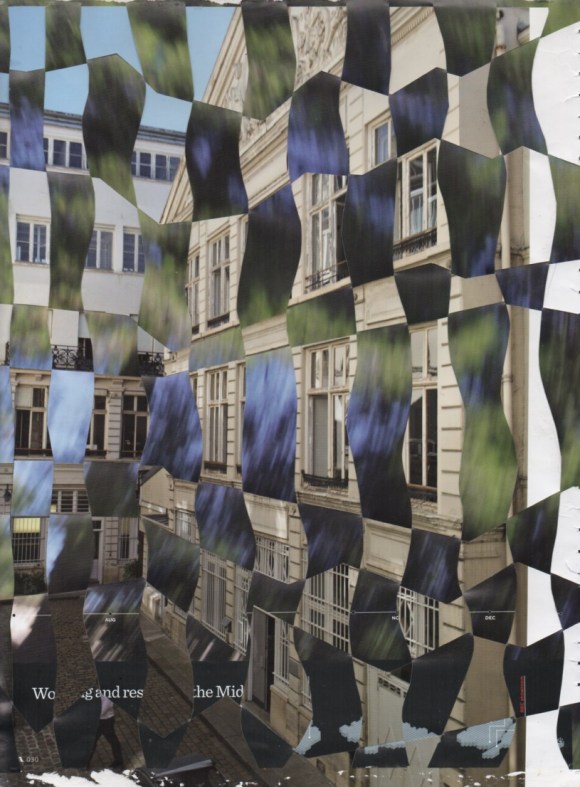 Intreccio che reinterpreta le forme DI UN PALAZZO.  Weave reinterpreting the shapes of A building .