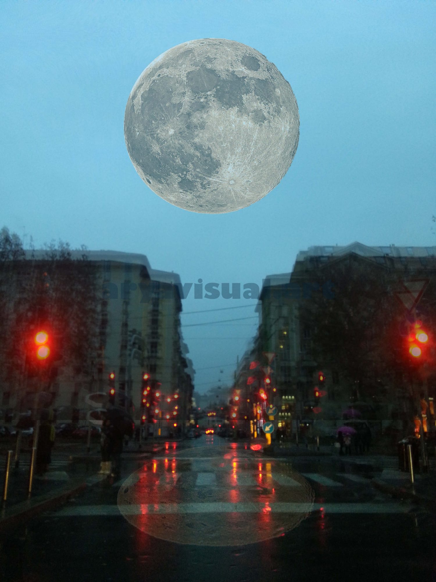 Elaborazione digitale colorata di scorcio architettonico a Milano" Colorful digital artwork of an architectural detail in Milan